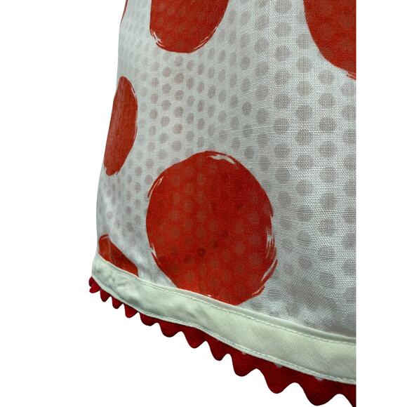 ❌SOLD❌1970's white and red polka dot apron - Picture 2 of 5